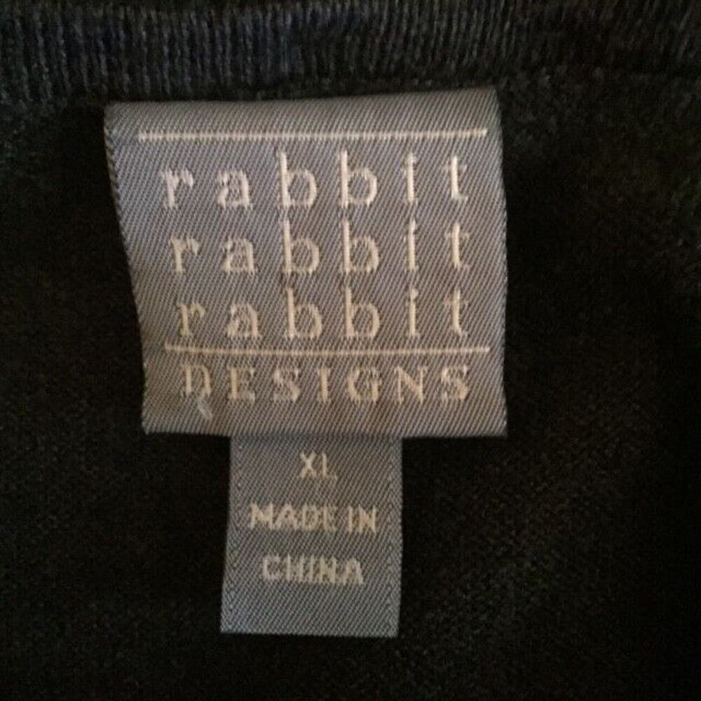 Rabbit Rabbit Rabbit Designs Gray Belted Sweater Dress Size XL - Picture 9 of 9